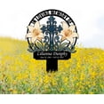 thumbnail image 1 of Custom Flower Memorial Garden Stake – Personalized Metal Grave Marker Sign – In Loving Memory Cemetery Decoration with Name for Nana, Mom, Grandma, Dad (24 inches), 1 of 9
