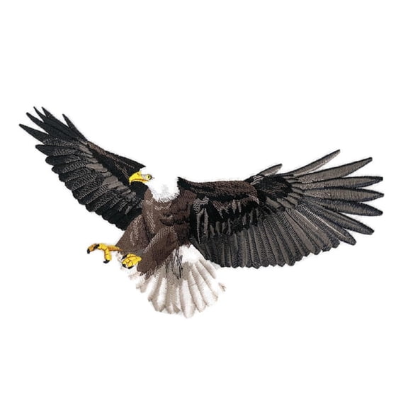 Custom Flying Eagle Embroidery Iron On/Sew Patch (6.61" x 5.87")