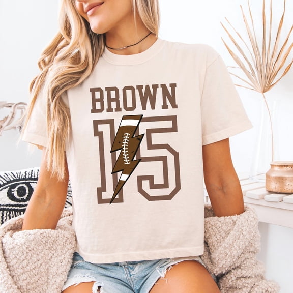Custom Football Boxy Tee Game Day Team Tee with Name amp Number Football Mom Gift Football