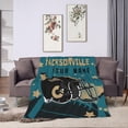 thumbnail image 1 of Custom Football City Jacksonville Blanket Gifts for Men Women Personalized Fans Add Name and Number Throw Blankets, 40" X 50", 1 of 6