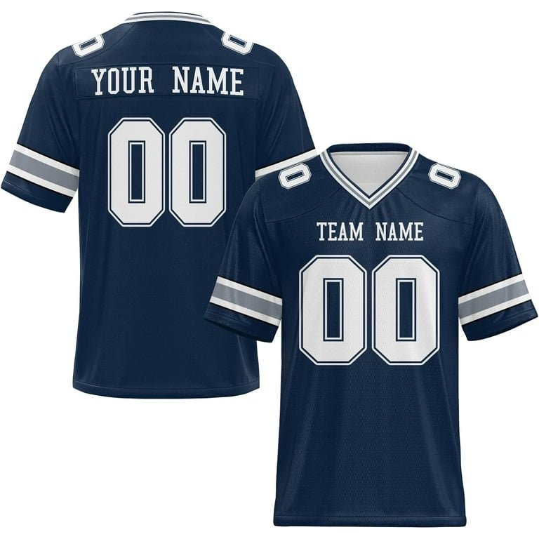Custom Football Jersey Football Jerseys Personalized Name Number Football Shirt for Men Women and Youth Walmart
