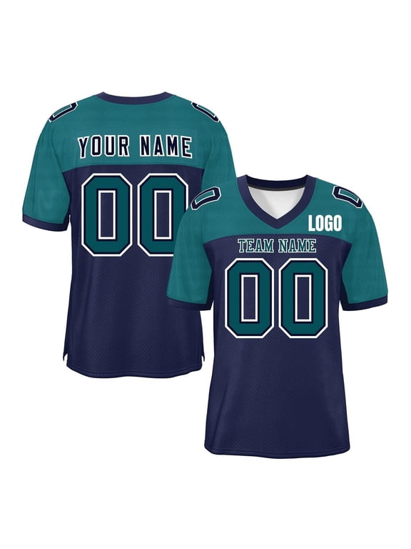 Custom Football Personalized Team Name Number Printed Sports Shirt for Men Women Youth