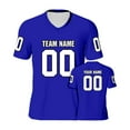 thumbnail image 1 of Custom Football For Men Women TeamName Number Football Customized Sport Shirt Fans Short Sleeve Sports Shirts Spandex Long Sleeve Womens T Shirt Short Sleeve Womens Tech Shirts Athletic Short Sleeve, 1 of 3
