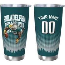 Custom Football Tumbler Custom 20 OZ Car Cup,Personalized Football Style Tumbler,Stainless Steel Tumbler with Name and Number,Coffee Travel Mug Cup for Women Men Gifts, PhIE