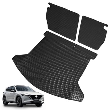 OMAC Custom 5-Piece All-Weather Floor Mats & Cargo Liner For Mazda CX-5 2017-2025 – Black TPE Rubber