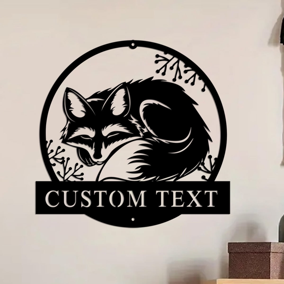 Custom Fox Metal Wall Signs-Personalized Metal Fox Decor-Custom Fox ...