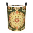 thumbnail image 1 of Custom French Aubusson Antique Tapestry Laundry Basket Europe Carpet Floral Clothes Hamper Kids Toys Storage Bin, 1 of 6