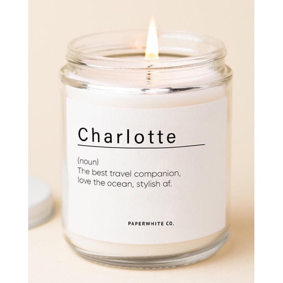 Custom Friendship Gift, Message Candle Name Definition, Funny Birthday ...