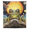 Custom Frog And Mushroom Tapestry Popular Tapestry Poster Interior Wall
