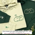 thumbnail image 1 of Embroidered - Custom Frog Couple Hoodie for Partners Matching Style Unisex Adult Casual Everyday Wear, 1 of 2