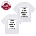 thumbnail image 1 of Custom Front & Back Printed T-Shirt, Add Your Text/Photo/Logo/Design, 100% Cotton Tee for Men, 1 of 9