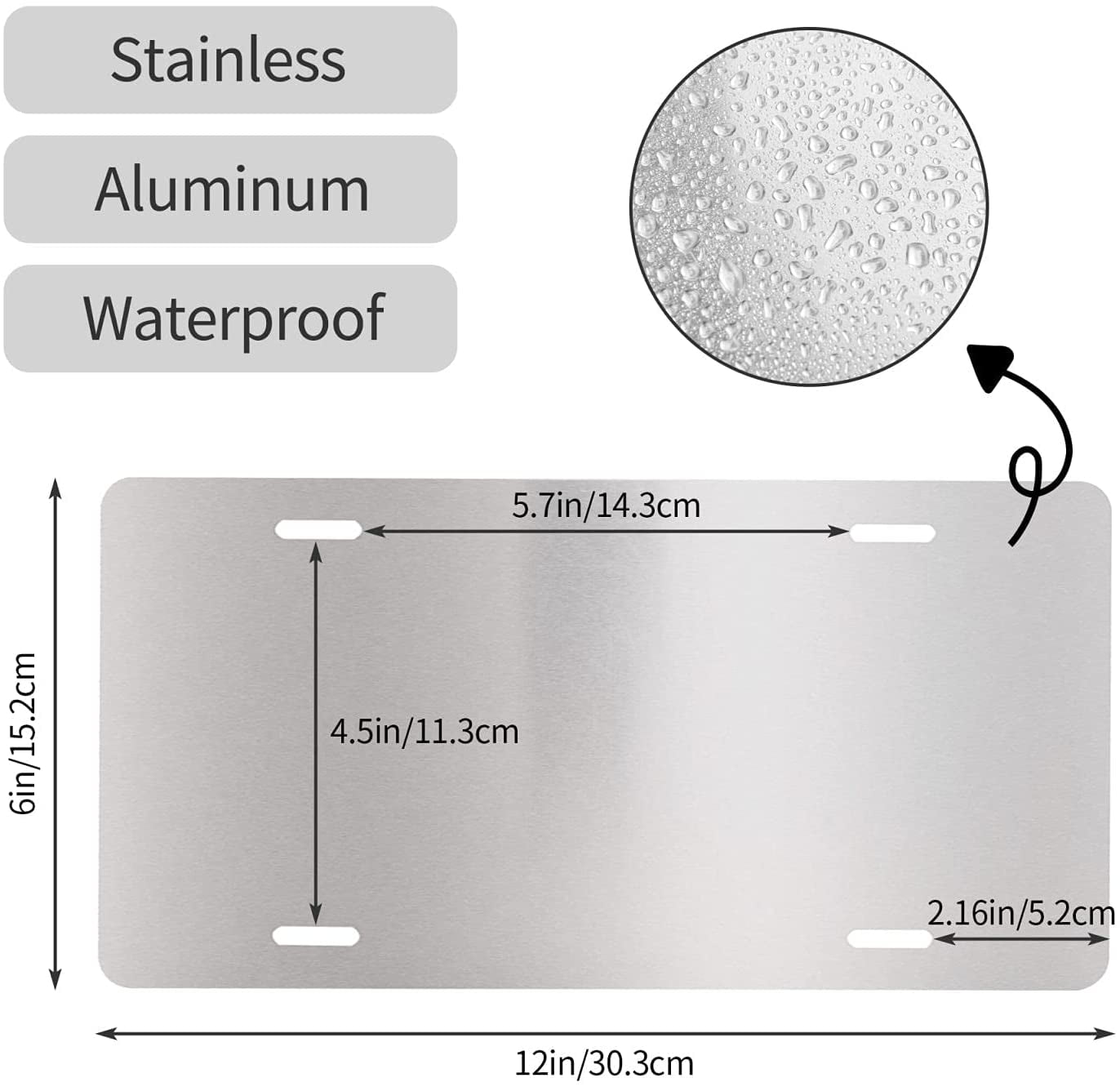 Custom Front License Plate Personalized Landscape License Plates With