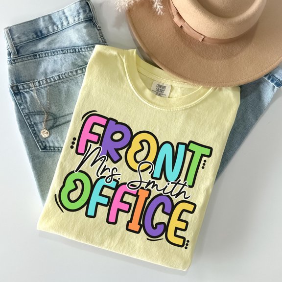 Custom Front Office Shirts School Admin Tees Personalized School Secretary Shirt Back to S