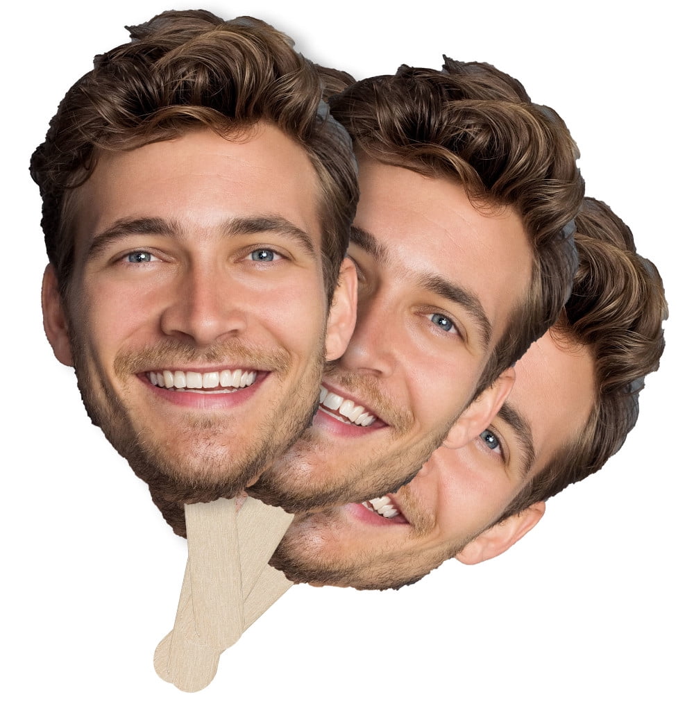 Custom Fun Faces Cutouts | 9x12in with sticks - Walmart.com