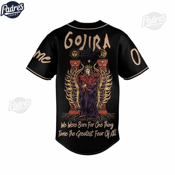 Custom GOJIRA Baseball Jersey Style