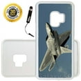 thumbnail image 1 of Custom Galaxy S9 Case (Deadly Aircraft F 22 Raptor Jet) Edge-to-Edge Rubber White Cover Ultra Slim | Lightweight | Includes Stylus Pen by Innosub, 1 of 2