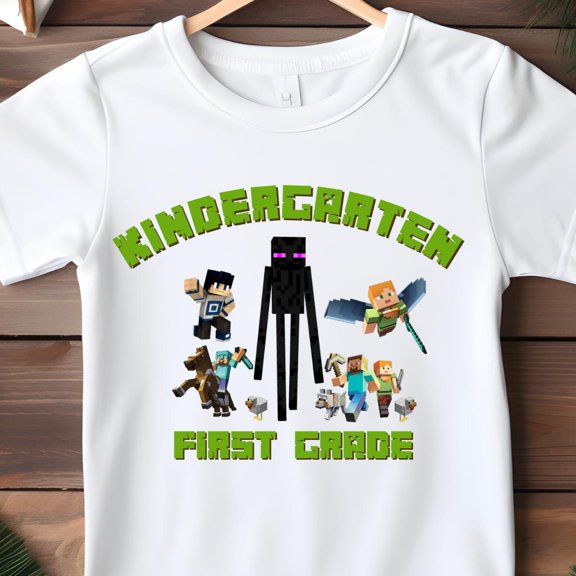 Custom Gamer Back To School 2026 Shirt Pixel Style Creeper Tee
