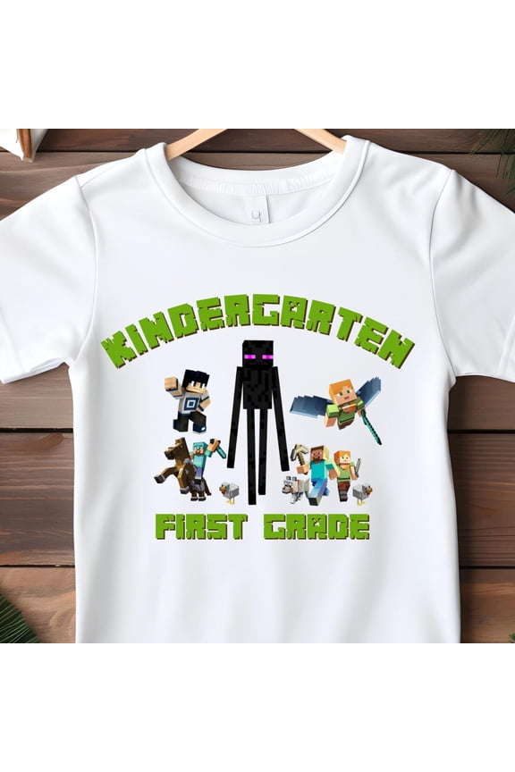 Custom Gamer Back To School 2026 Shirt Pixel Style Creeper Tee