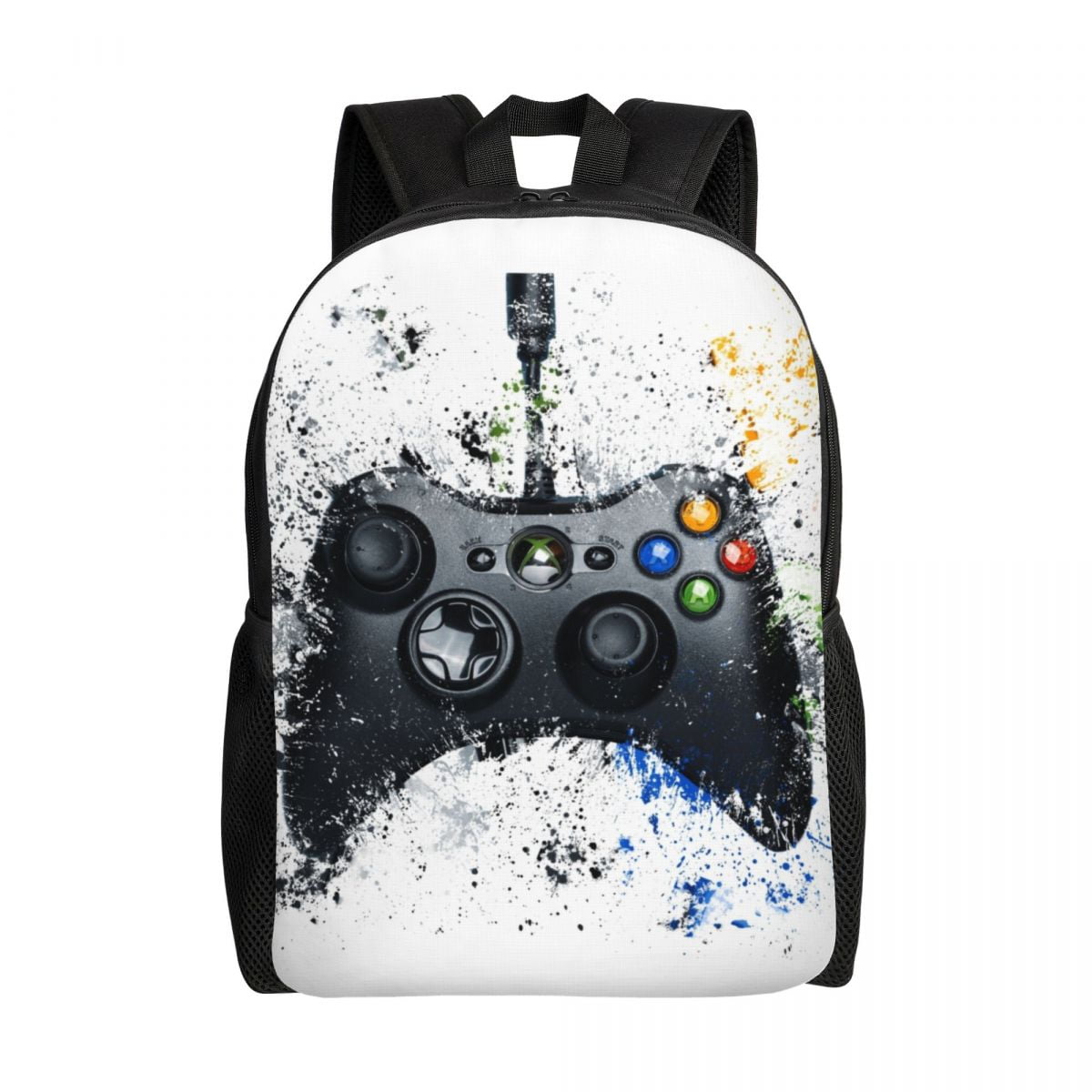 Custom Gamer Controller Heart Travel Backpack Computer Bookbag Video ...