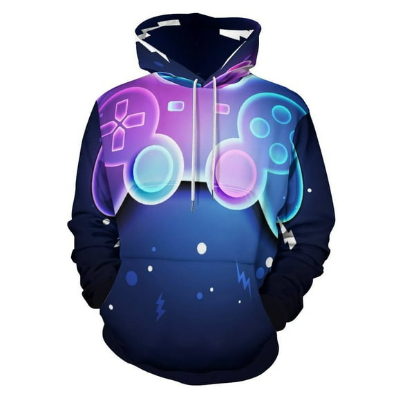 Custom Gamer Gaming Controller 3D Print Hoodie Men Women Autumn Thin Pullover Sweatshirt Vintage Streetwear Tops