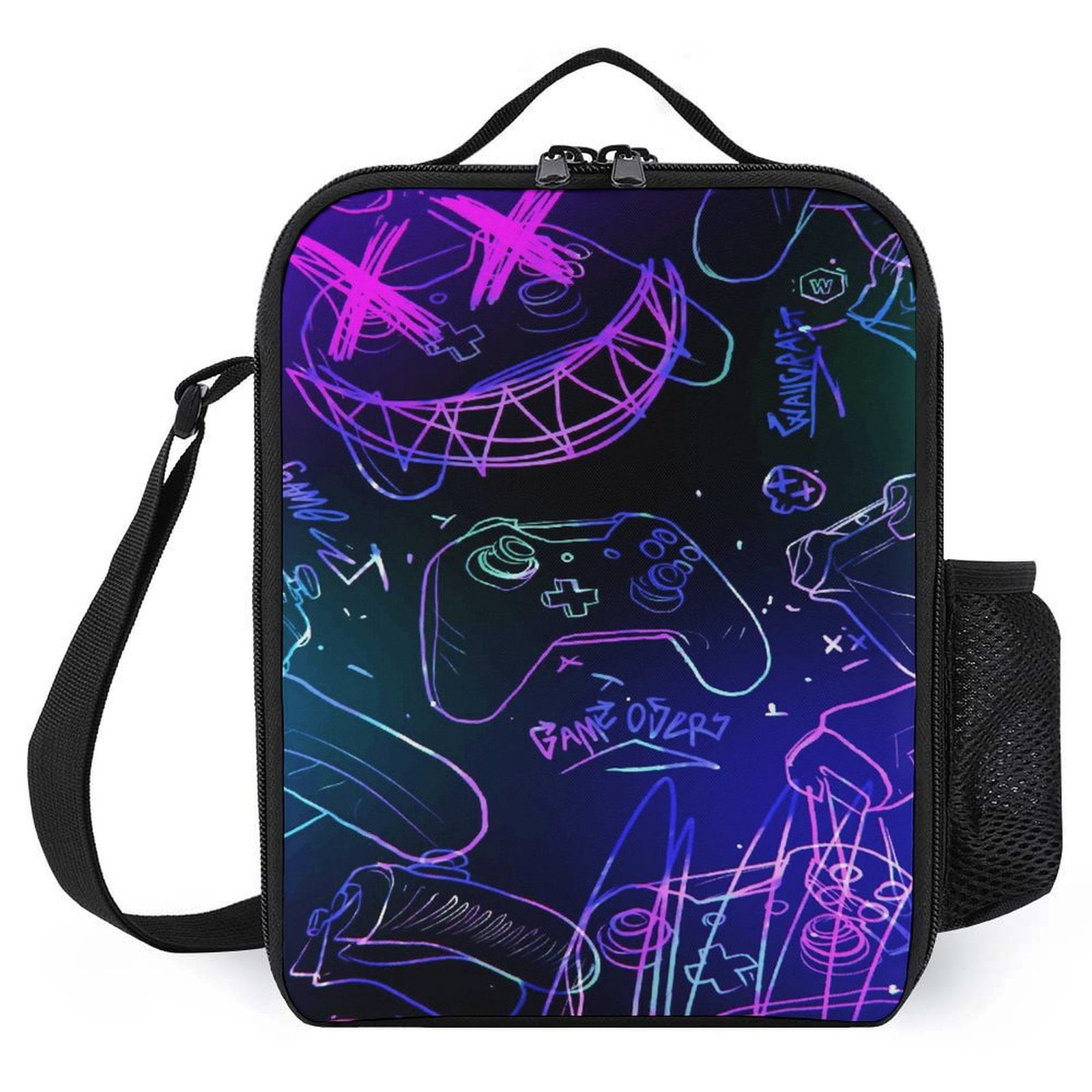 Custom Gamer Gaming Controller Button Insulated Lunch Box Thermal Bag ...