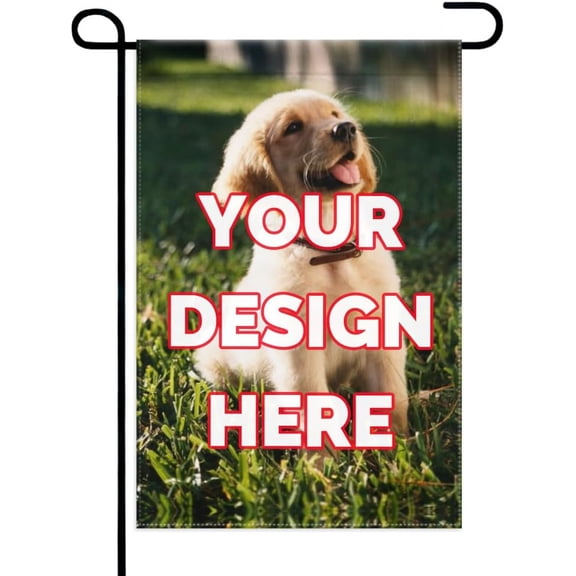 Custom Garden Flag,Personalized Garden Flag for Outside,Personalized Garden Flags Decor with Photo Text Peach Skin Velvet