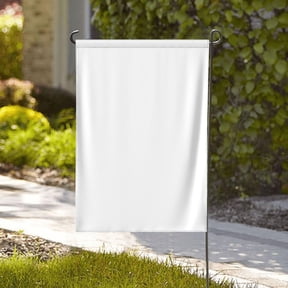 Custom Garden Flags for Outside Personalized Yard Flag Double Sided DIY Your Own Design Lawn Banner for Outdoor Decor Home Wall Decoration, Blank White 12x18 Inch (No Custom)