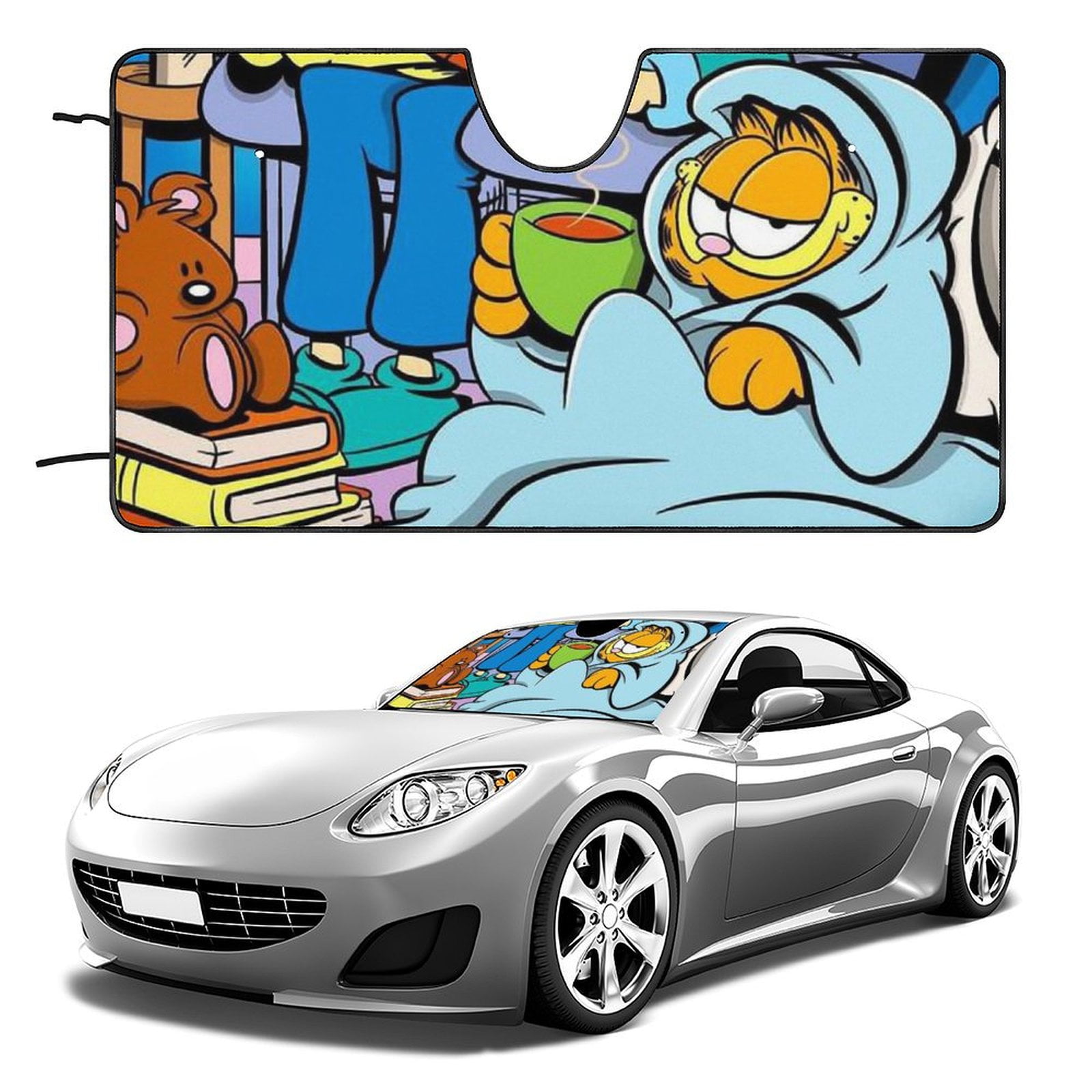 Custom Garfield Car Truck and SUV Windshield Visor Car Visor Heat