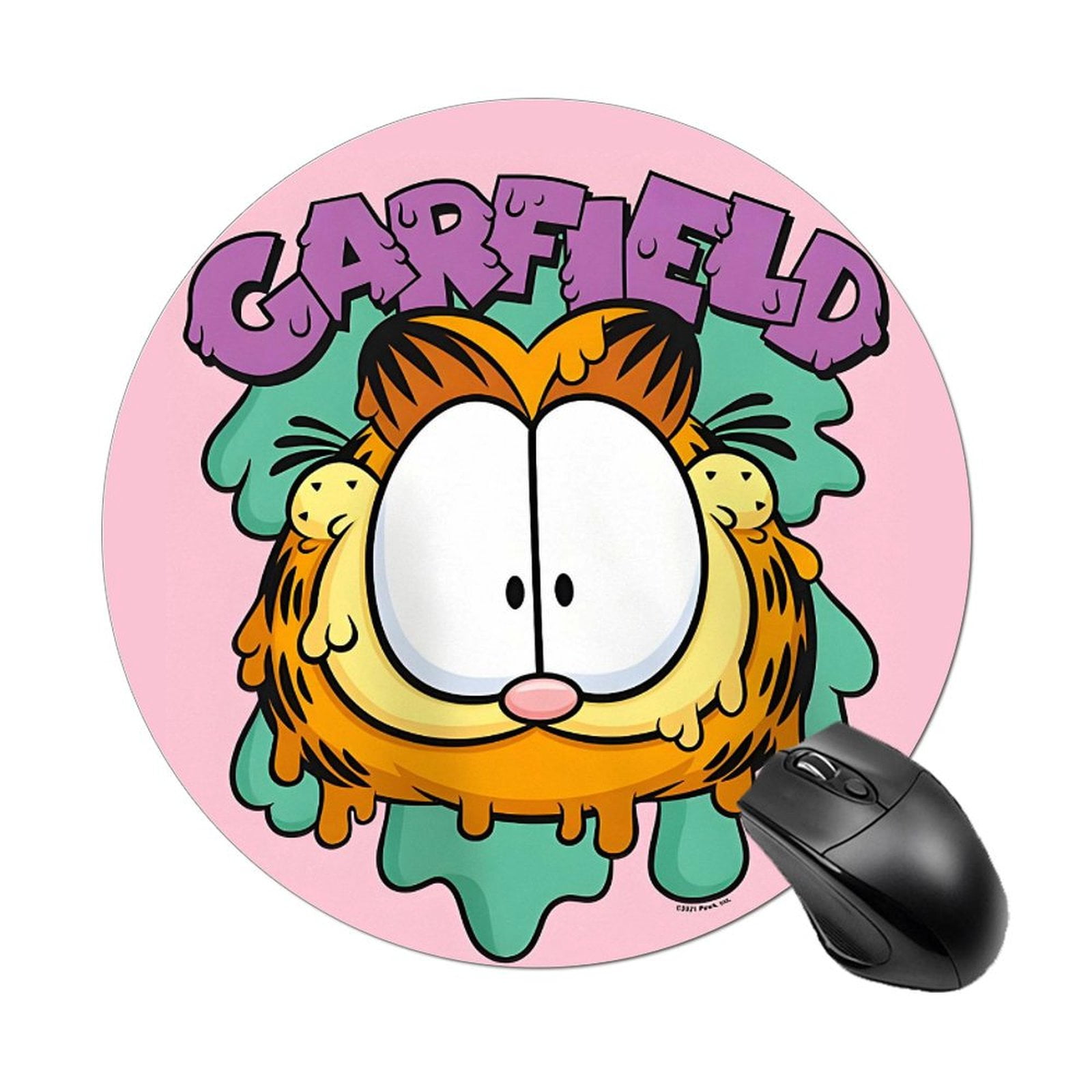 Custom GarfieldMouse Pad Round Mouse Pad with Anti-slip Rubber Mouse ...