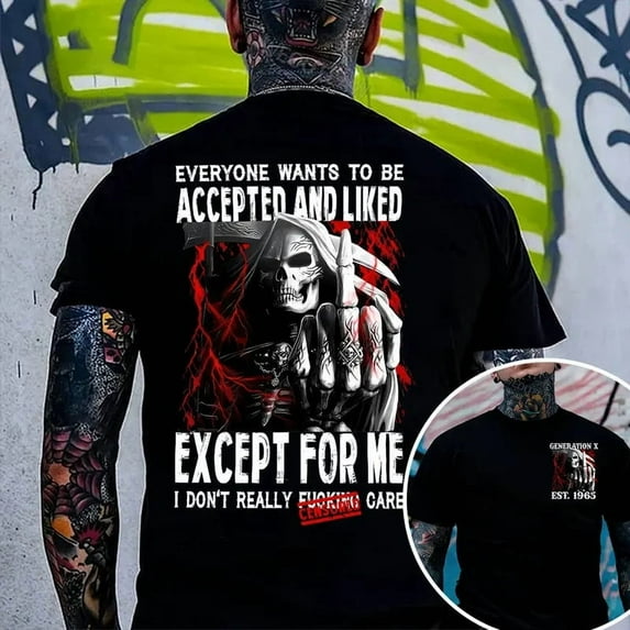 Custom Generation X T-Shirt – Personalized Year Gen X Shirt, 100% Cotton Unisex Top, Retro Badass Graphic Tee for Men & Women