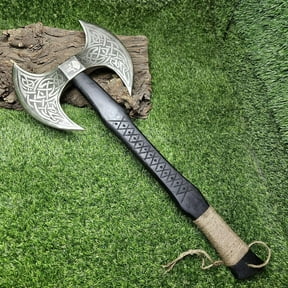 Custom Gift Forged Carbon Steel Axe with Rose Wood Shaft, Double Edge Axe (AX-7001)