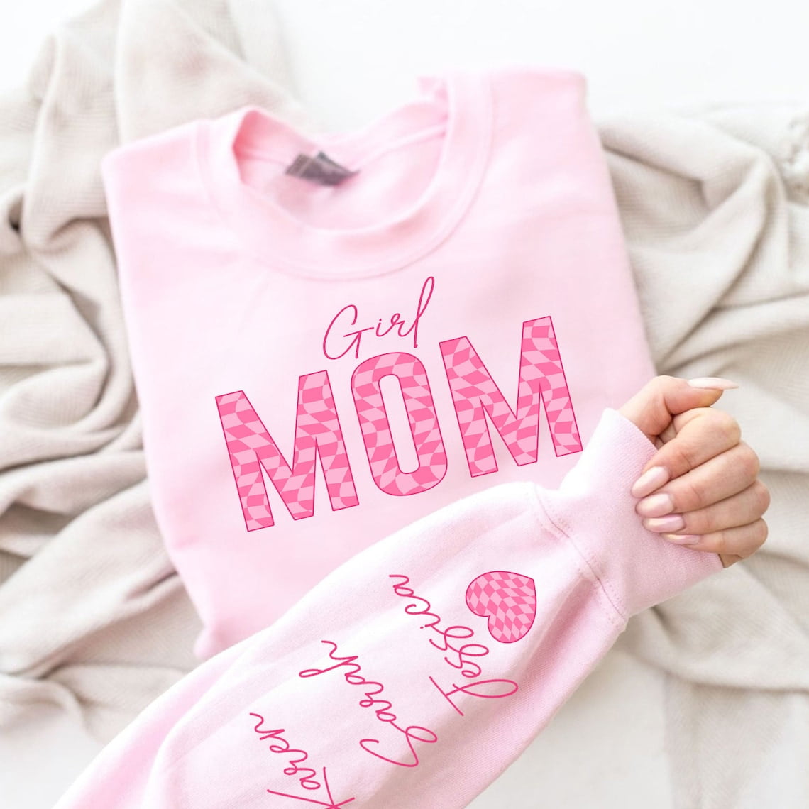 Custom Girl Mama Sweatshirt, Girl Mama Gift, Personalized Mom Sweatshirt,  Custom Mama Sweatshirt With Kids Names, Mama Sweater, Mother's Day -  Walmart.com