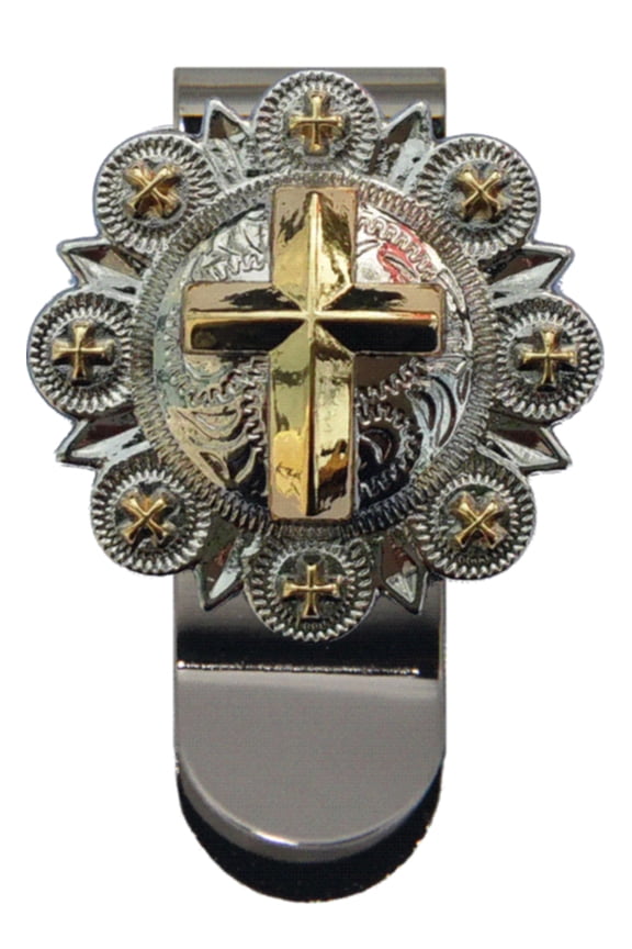 Custom Gold Cross Money Clip