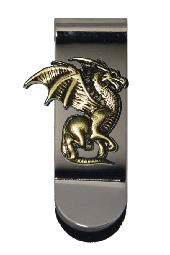 Custom Gold Dragon Money Clip