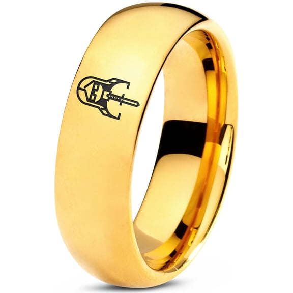 Custom Gold Rings for Women Miniatures Tungsten Gamer Graduation Gifts Valentine Day Gift Memorial Ring