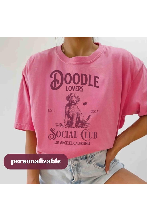 Custom Golden Doodle Shirt Valentines Goldendoodle Mom Valentines Gift Tee Personalized Do