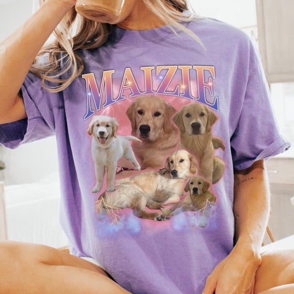 Custom Golden Retriever Shirt Funny Golden Tshirt 90s Rapper ...