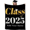 thumbnail image 1 of Custom Graduation Gifts Blanket for College Student Friends Personalized Picture Blanket is Super Soft and Warm,The Lightweight Flannel Blanket is for All-Season Use, 1 of 10
