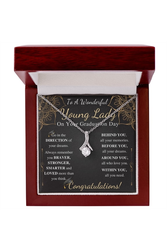 Custom Graduation Personalized Gift For Her From Mom & Dad, College Graduation Necklace Gift For Friend, CZ Cross Necklace For Graduation