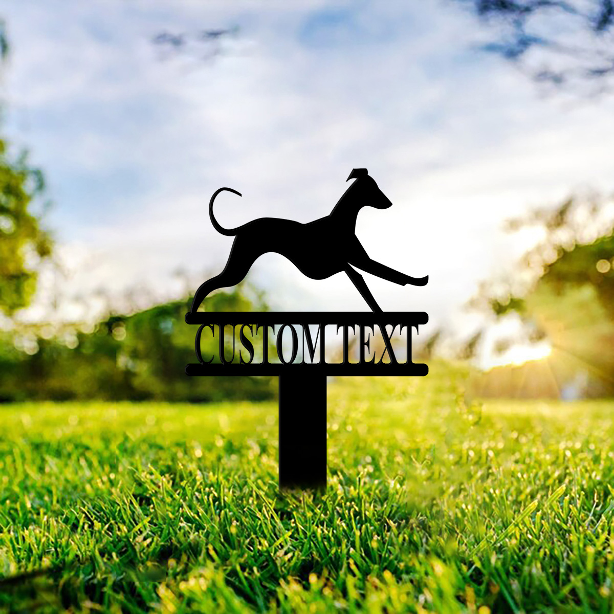 Stake Names Custom Greyhound Yard Stake with Custom Name, Greyhound Sign, Custom ...