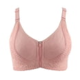 thumbnail image 1 of Custom Gym Push Up Sports Bra for Women High Support Elastic Straps Front Zipper Yoga Workout Activewear Comfortable Fitness Apparel, 1 of 1