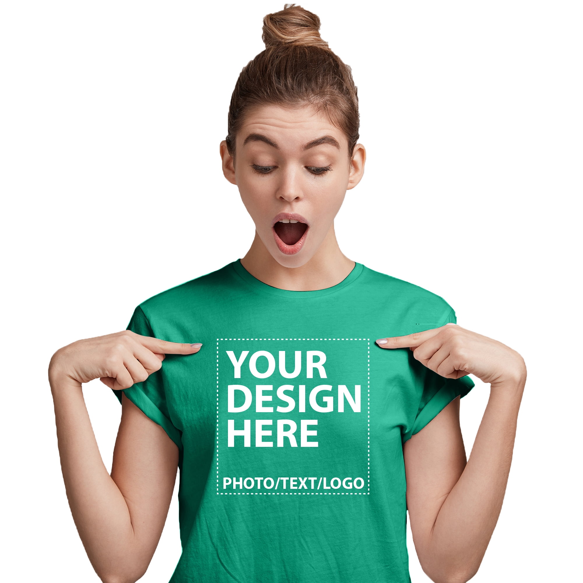 Kelly Green T-Shirts - Custom Kelly Green Shirts - Design For Any