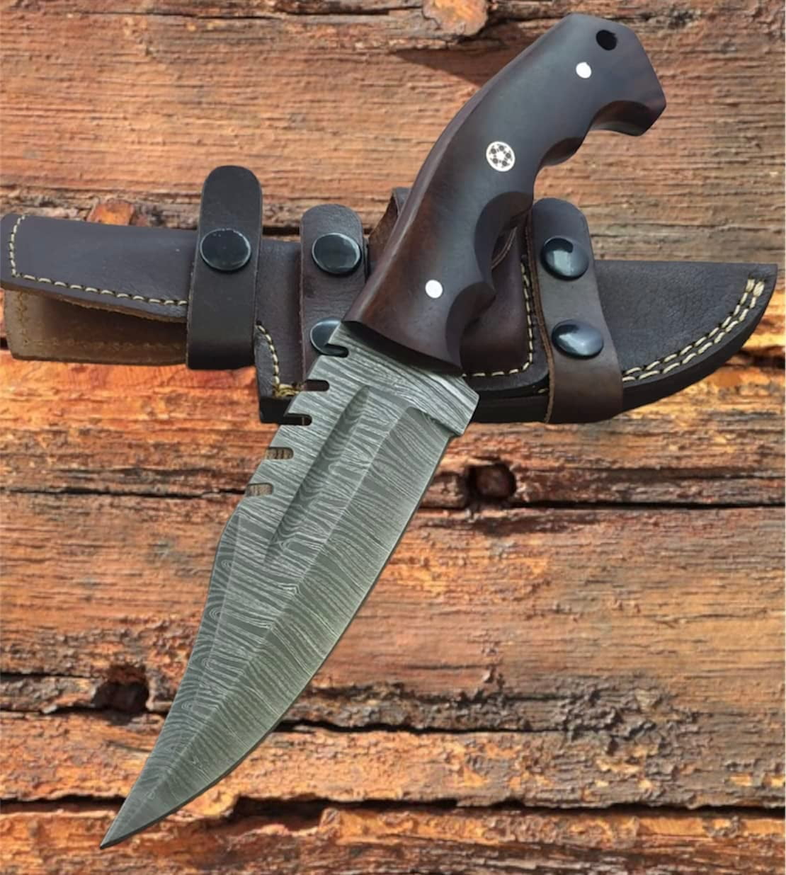Poshland Custom Handmade DamascusTactical Knife, S