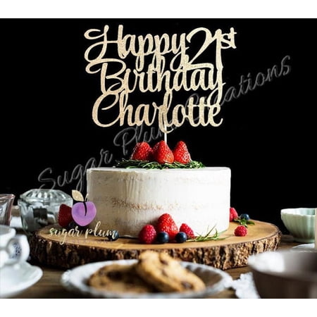 Custom Happy Birthday Cake Topper