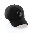 thumbnail image 1 of Custom Hat A to Z Initial Letters Classic Baseball Cap, Black Hat White Black Letter O, 1 of 4