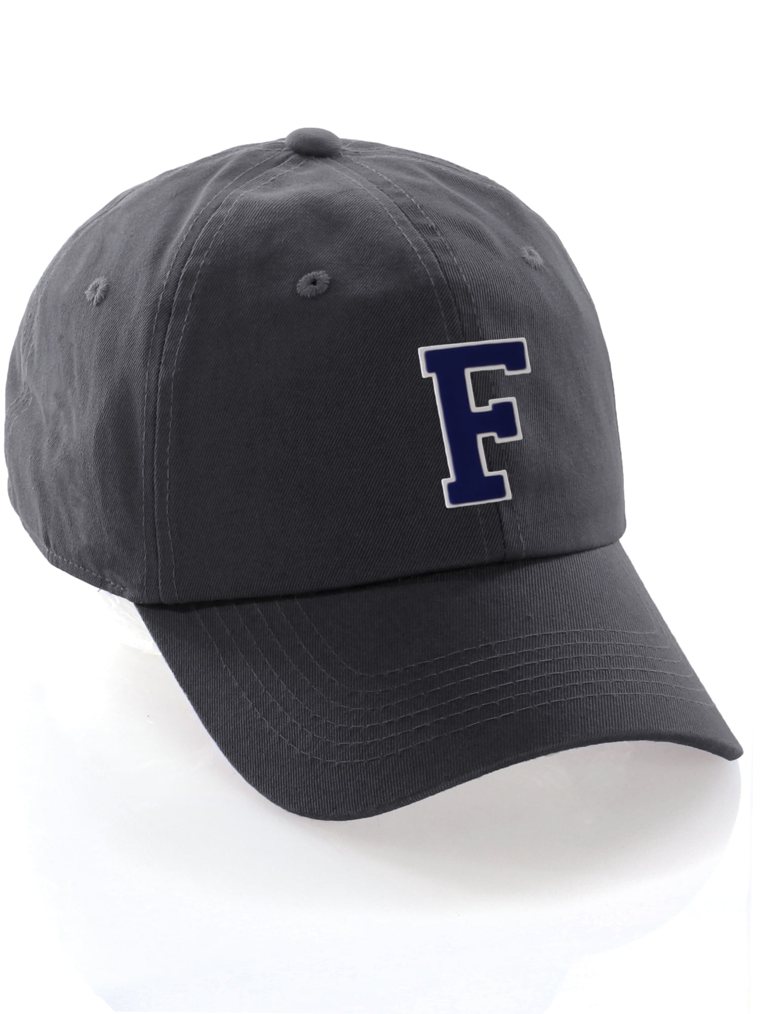 J Initial Letter Baseball Cap Embroidered Cotton Adjustable