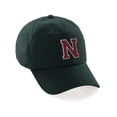 thumbnail image 1 of Custom Hat A to Z Initial Letters Classic Baseball Cap, Dk Green Hat White Red Letter N, 1 of 4
