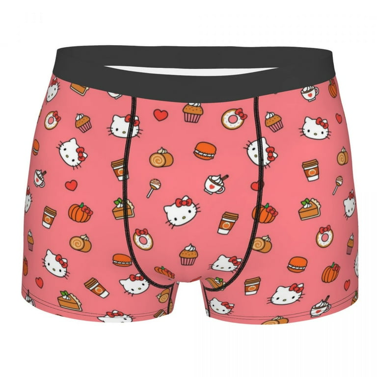Custom Hello Kitty Pattern Underwear Men Breathable Sanrio Boxer Briefs Shorts Panties Soft Underpants For Male Walmart