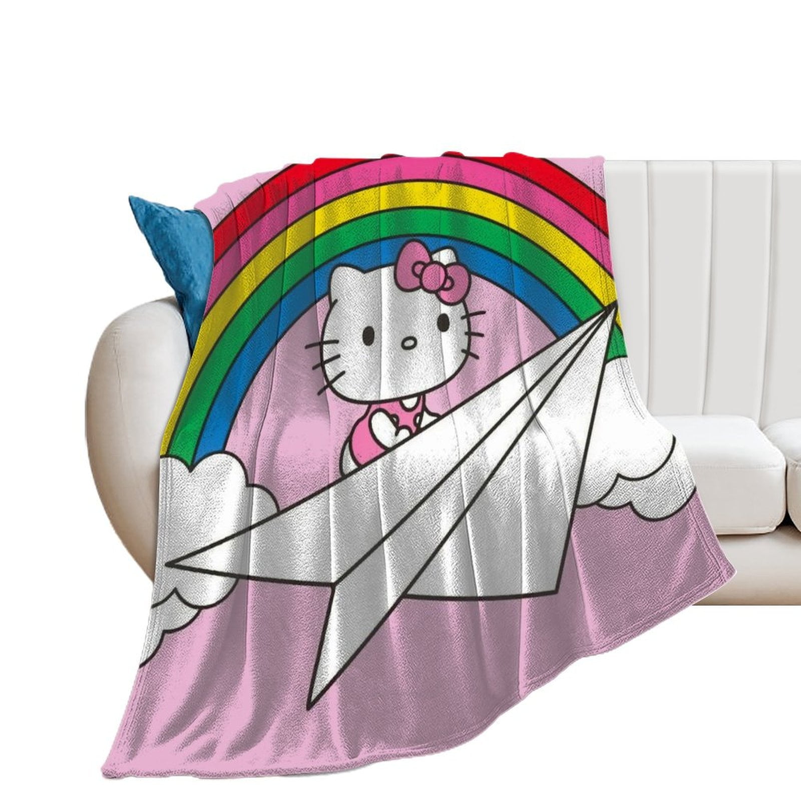 Custom HelloKittySanrio Kawaii Blanket for Kids & Adults, Anti