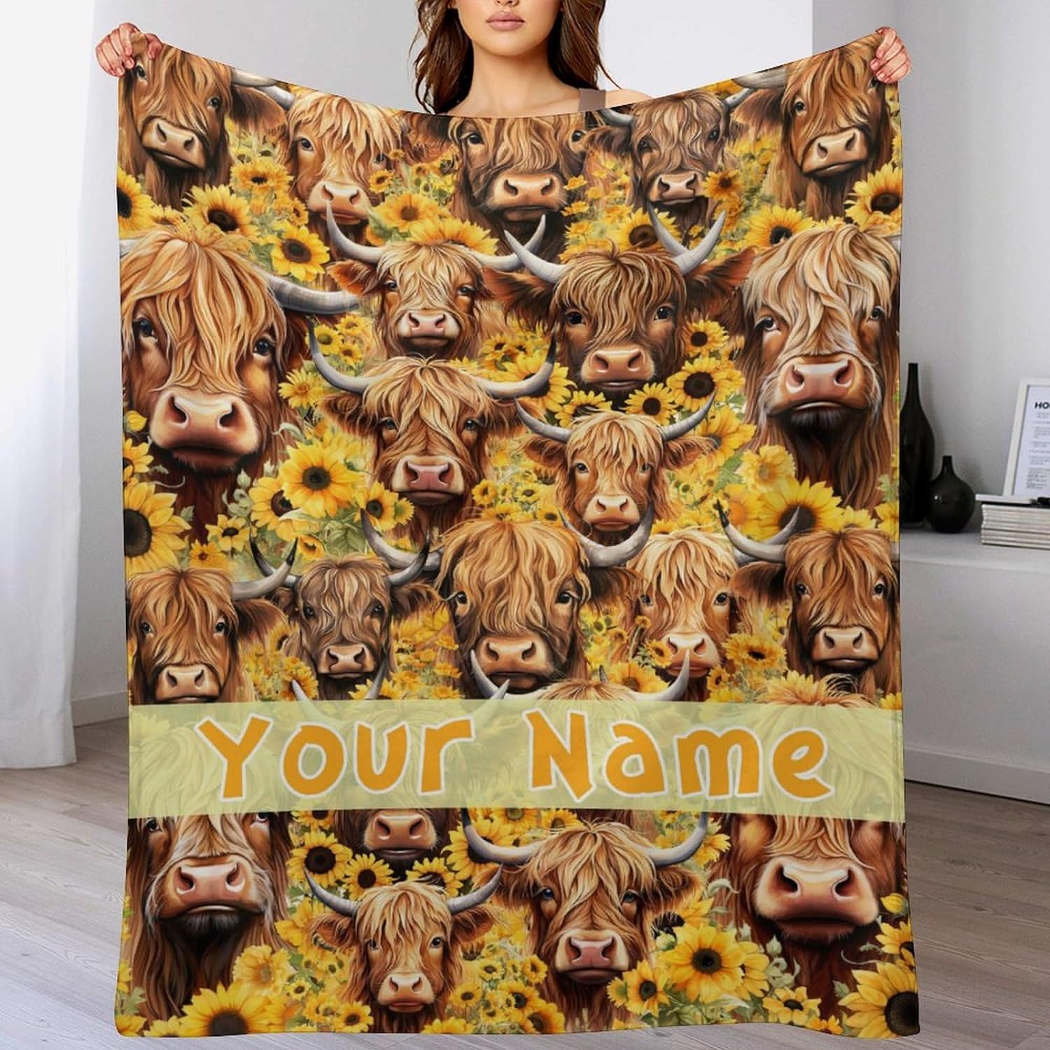 Cow Print Blanket For Kids - 40x50 Inches Crib Size, Soft Flannel, Cute Animal Throw For Bed, Couch & Travel